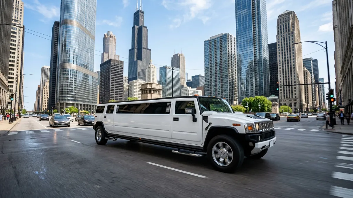 Stretch Hummer limousine