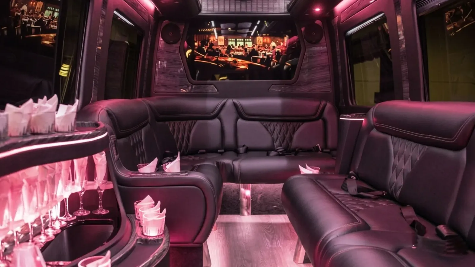 Sprinter party bus interior